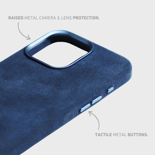 Navy Blue Alcantara