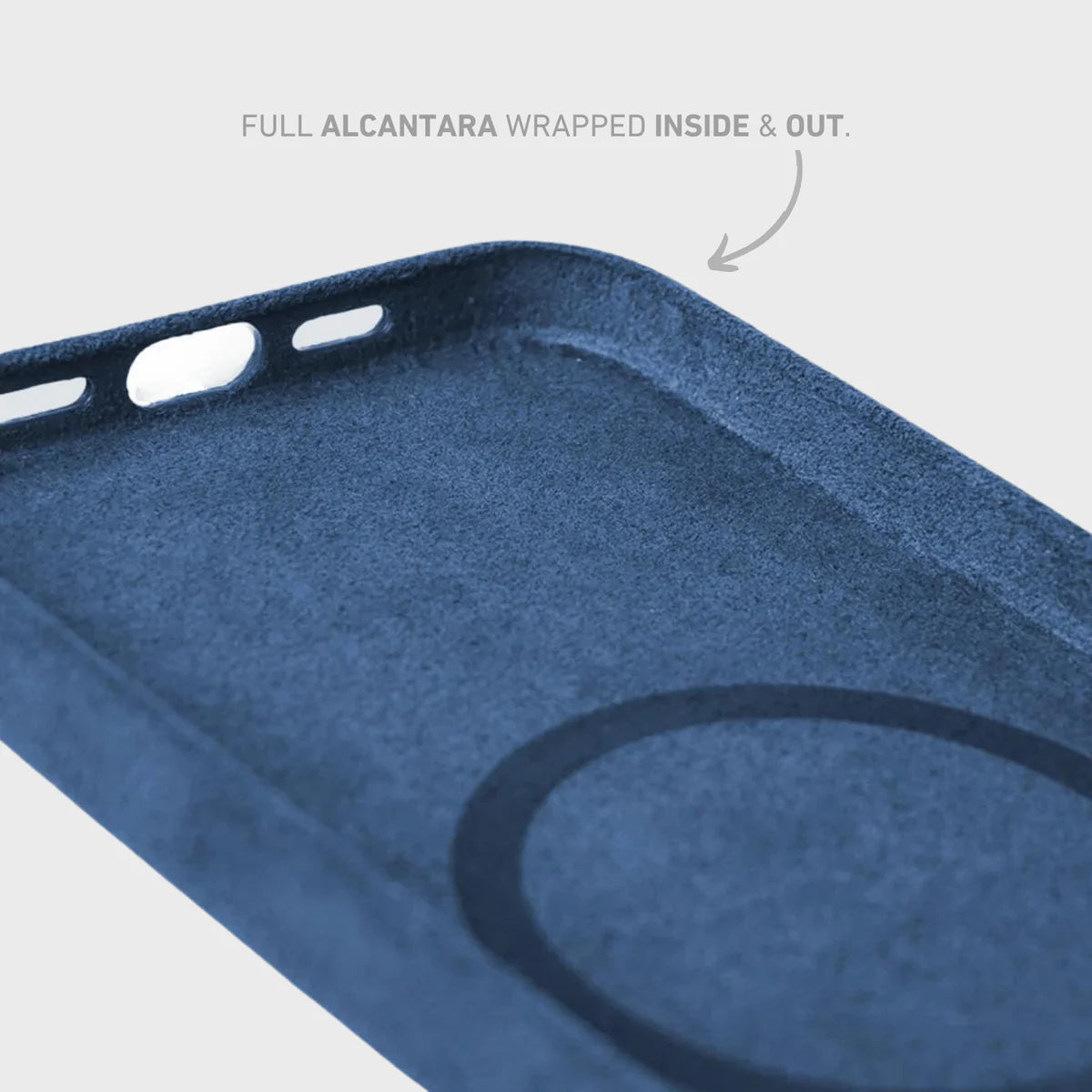 Navy Blue Alcantara